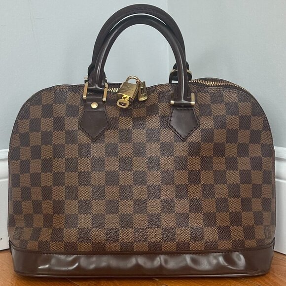 Louis Vuitton Alma PM Damier Ebene Bag with Padlock + Dustbag - Picture 2 of 16